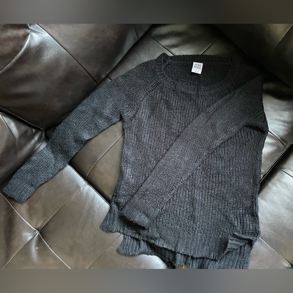 Vero Moda knit black pullover sweater